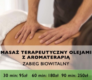 masaż terapeutyczny z olejami